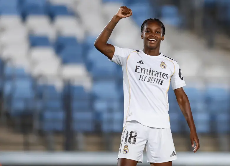 Linda Caicedo, de 20 años, es una de las grandes figuras del Real Madrid. FOTO: GETTY