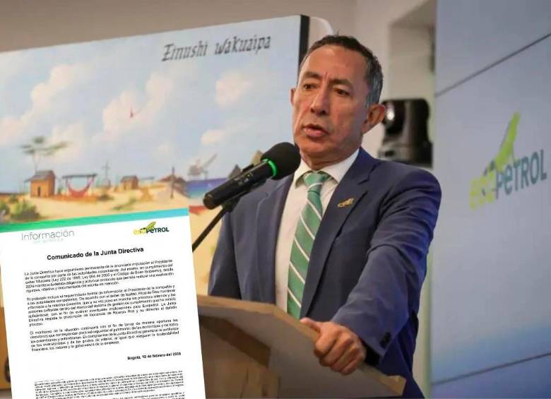 Ricardo Roa, presidente de Ecopetrol, continuará en el cargo tras el respaldo de la junta directiva. FOTO COLPRENSA