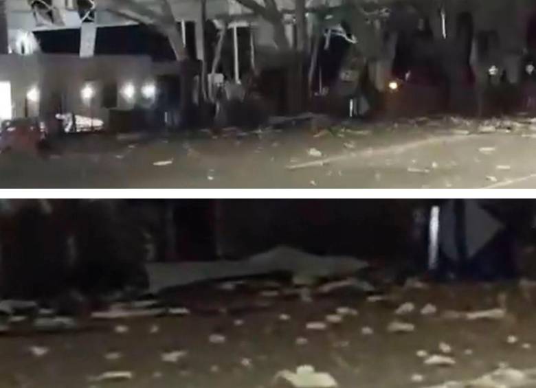 El atentado con carro bomba de presentó en la madrugada de este viernes en un peaje. FOTO CAPTURA DE VIDEO