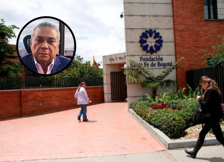 El vicepresidente del Fomag, Aldo Cadena, habló sobre la suspensión de servicios en la Fundación Santa Fe. FOTO COLPRENSA