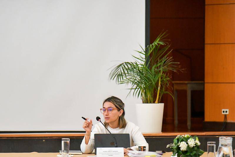 Laura Sarabia aparece en un chat que es revisado por la Corte Suprema de Justicia. Foto Ccarrion Presidencia 