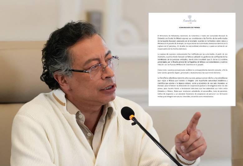 Petro habló sobre los connacionales involucrados en el atentado en México durante su alocución de este martes. FOTO: Presidencia