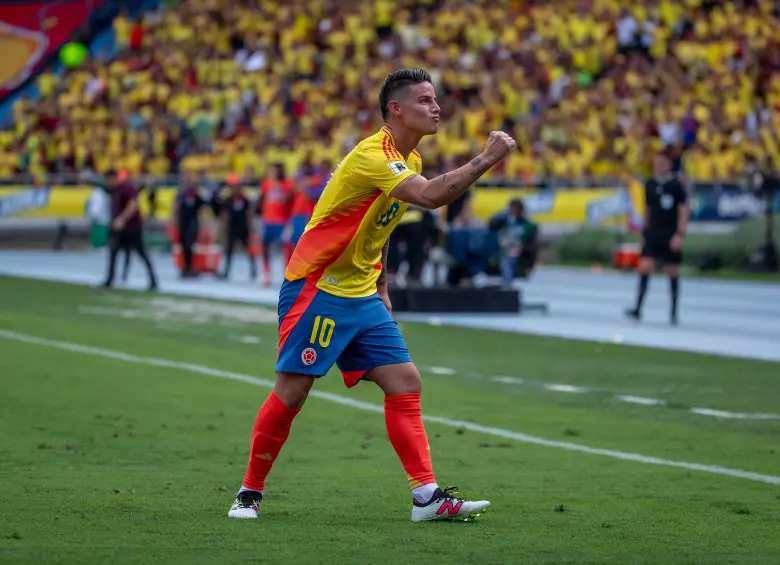 James Rodríguez es el capitán de la Selección Colombia y aspira jugar su tercer Mundial tras los de 2014 y 2018. FOTO: Juan Antonio Sánchez