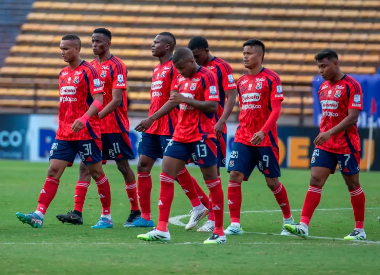 Independiente Medellín, en su debut en la Liga Betplay 2. Foto: JUAN ANTONIO SÁNCHEZ