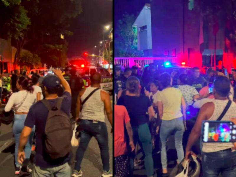 Se registró intento de fuga al Norte de Santander dentro de una estación de policía. Foto: Pantallazo de video cargado en X por @vanguardiacom.