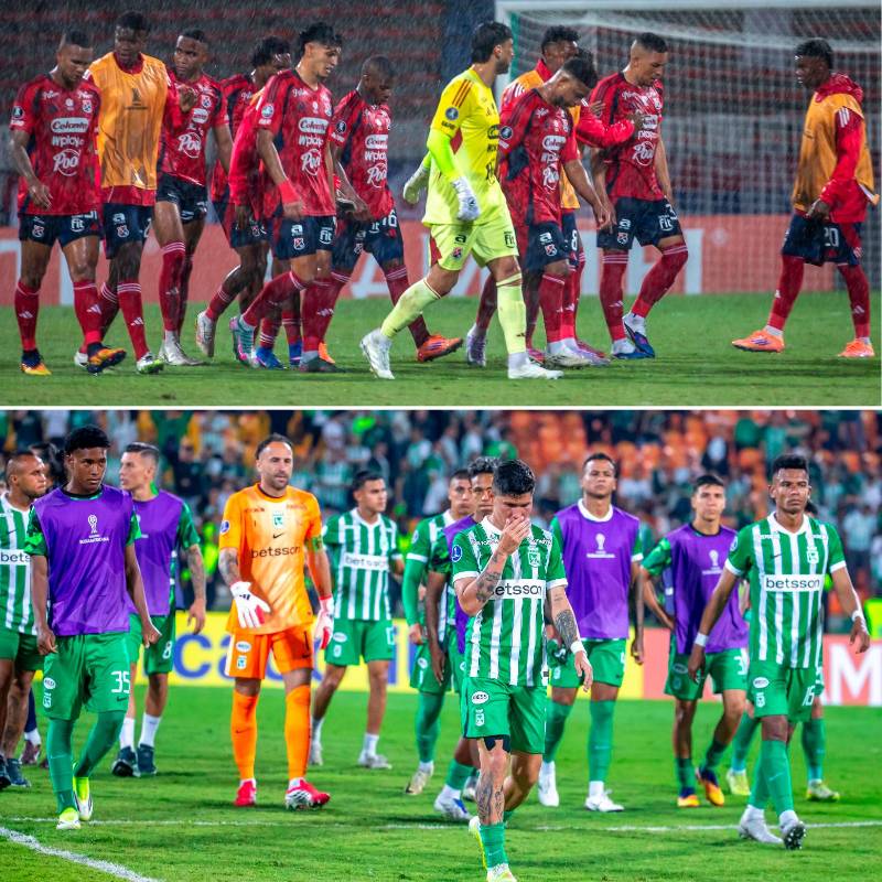 Nacional ya está clasificado a los cuadrangulares de la Liga Betplay 1-2026 pero eliminado de las competencias internacionales. Medellín, en Libertadores, sufre para clasificar entre los ocho de la Liga. FOTO: JUAN ANTONIO SÁNCHEZ