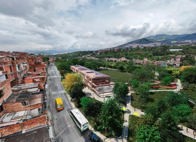 Render del Parque Primavera Norte. FOTO: ALCALDÍA DE MEDELLÍN