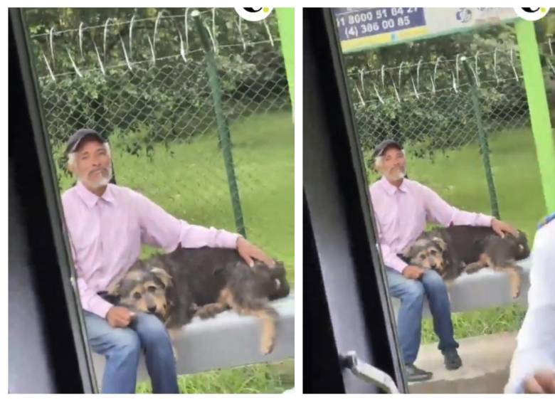 Según información recopilada por la empresa Transoriente, el adulto mayor fue visto en el municipio de Guatapé, Antioquia, donde se encontraría en situación de vulnerabilidad junto a su mascota. Foto: Cortesía