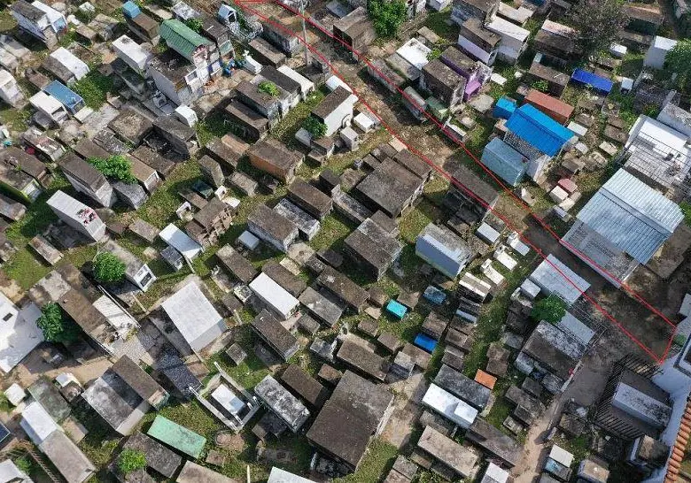 Este es el cementerio municipal de El Bagre, en el Bajo Cauca, el cual cuenta con un total de 28 sitios de interés para la búsqueda de personas desaparecidas. FOTO: Cortesía UBPD
