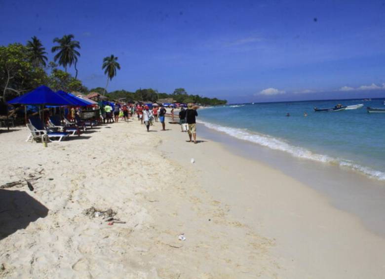 Imagen de referencia de playas en Cartagena. FOTO COLPRENSA. 