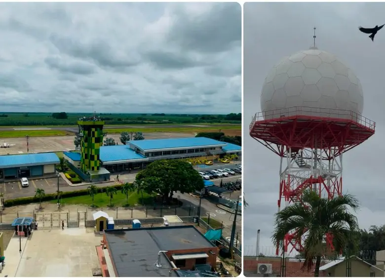 El radar hace parte de un grupo de siete que serán instalados en otros aeropuertos del país. FOTO: Cortesía Aerocivil