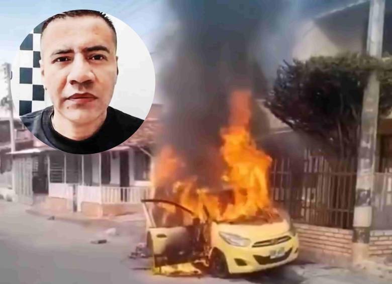 En las últimas horas, en Tuluá fueron incinerados dos vehículos en medio de la guerra de “La Inmaculada”. Foto: tomada de redes sociales.