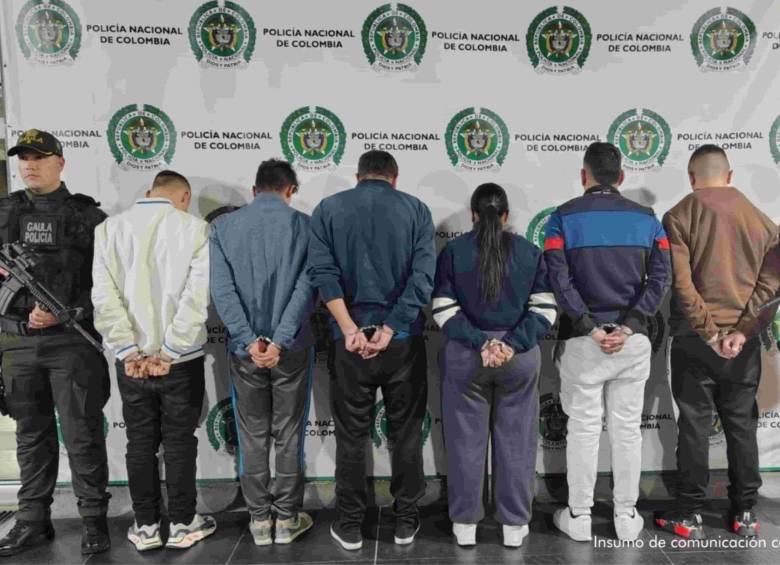 Capturados por secuestro y abuso sexual a una mujer en Bogotá. Foto: Fiscalía