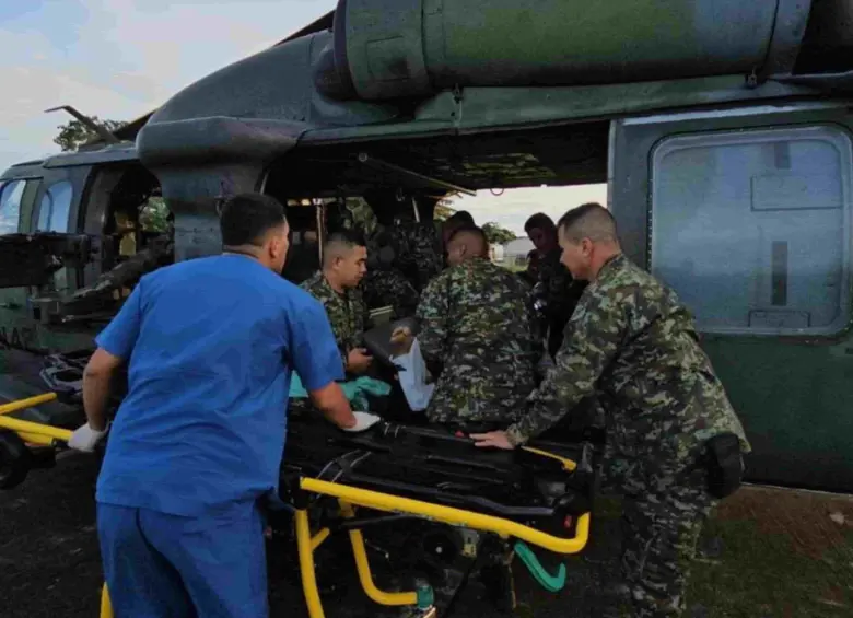 Los militares serán trasladado a Bogotá. Por el momento están fuera de peligro. Foto: Colprensa (imagen de referencia).