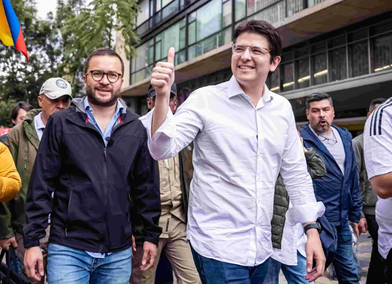 El concejal Andrés Barrios estuvo presente el día del atentado contra Miguel Uribe. Foto: tomada de redes sociales 
