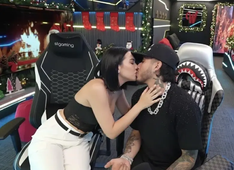 El reencuentro entre Aida Victoria Merlano y Westcol superó las 700 mil visualizaciones en un stream en vivo el 1 de enero de 2026. FOTO: captura de pantalla.