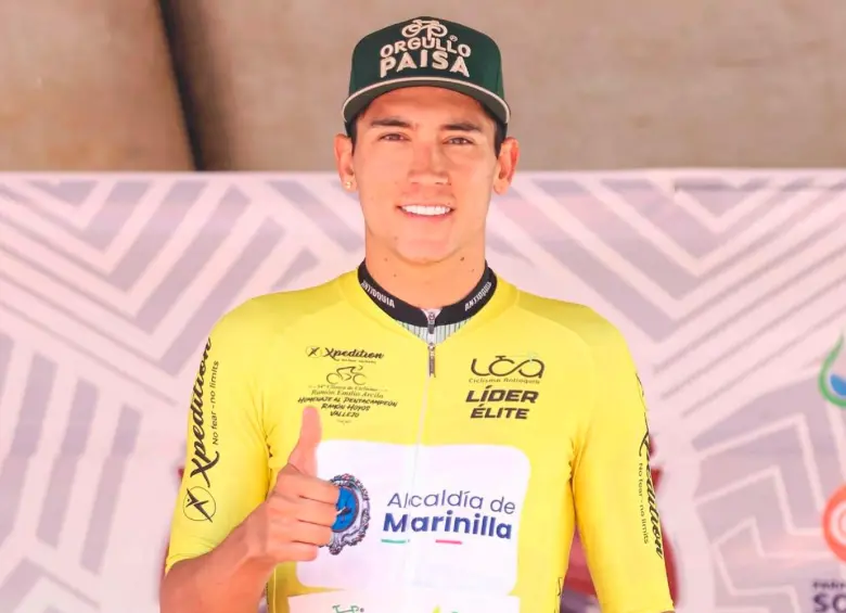 Alejandro Osorio le dio más brillo a su exitosa temporada al ganar la Clásica de Marinilla. Ya había ganado la Volta Ciclística de Goiás, en Brasil. FOTO CORTESÍA ORGULLO PAISA