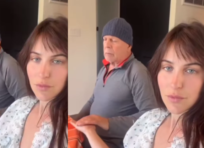 Video El Conmovedor Encuentro Entre Bruce Willis Y Su Hija Que