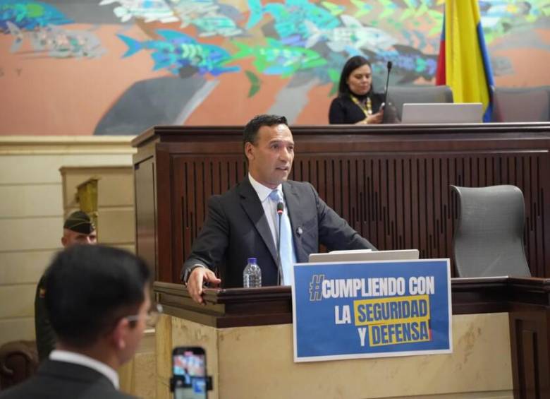 Moción de censura al ministro Pedro Sánchez en la plenaria de la Cámara. FOTO: COLPRENSA