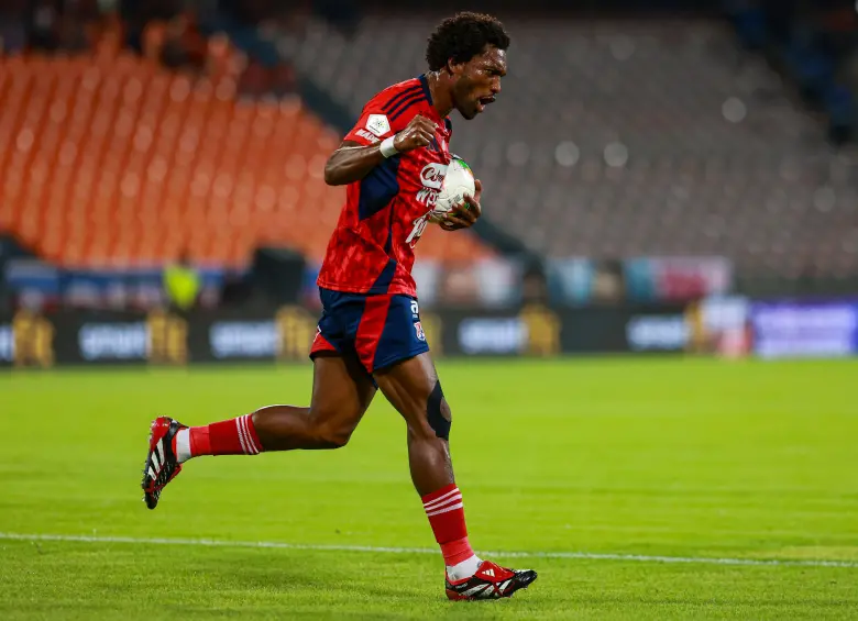 El volante Didier Moreno, capitán del Medellín, ha celebrado un par de tantos con el cuadro antioqueño en el primer semestre de este año. Foto: Manuel Saldarriaga