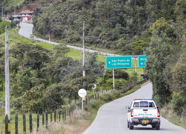Imagen de referencia de la vía a San Pedro de Los Milagros. Foto: Manuel Saldarriaga Quintero