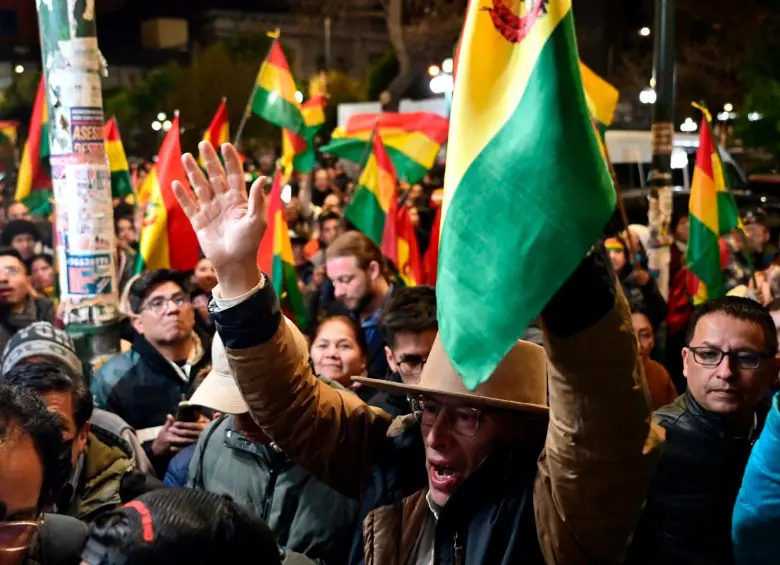 Las tensiones electorales en Bolivia están al rojo vivo por el fin de la época socialista. Foto: Afp