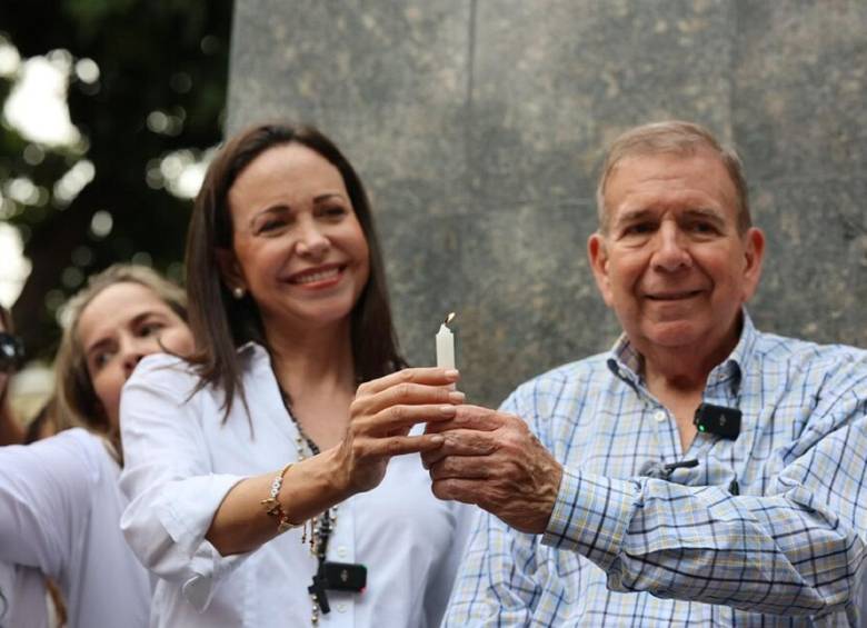 María Corina Machado y Edmundo González, líderes de la oposición venezolana. Foto: Colprensa