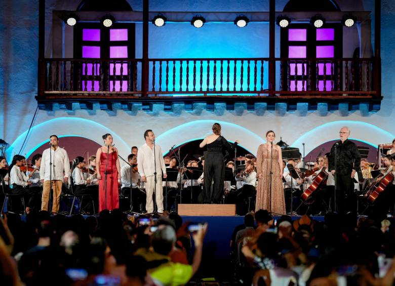 Solistas y Orquesta Sinfónica de Cartagena en los ‘Relatos del mar’ en cierre de Cartagena Festival de Música. Foto: Cortesía.