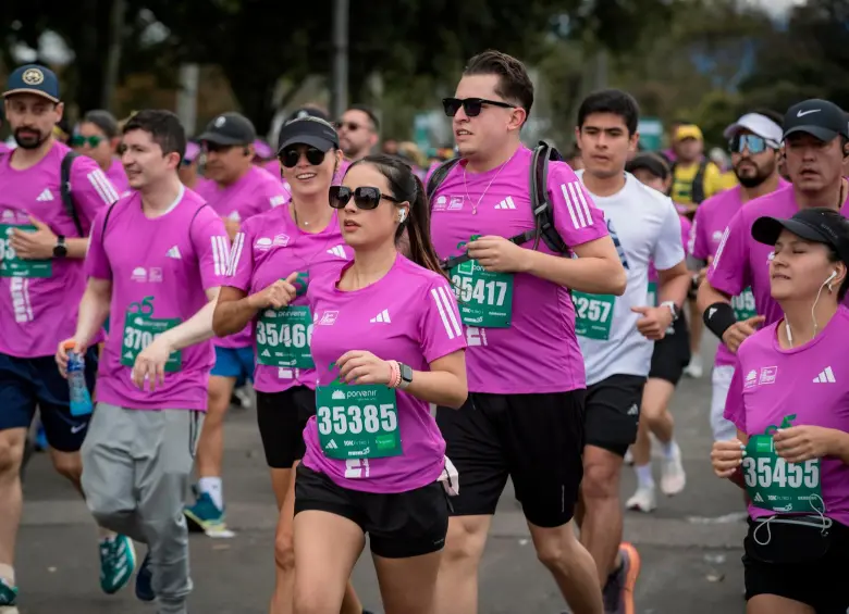 Fueron más de 42.000 personas las que participaron en la Media Maratón de Bogotá. FOTO: CORTESÍA ALCALDÍA DE BOGOTÁ.