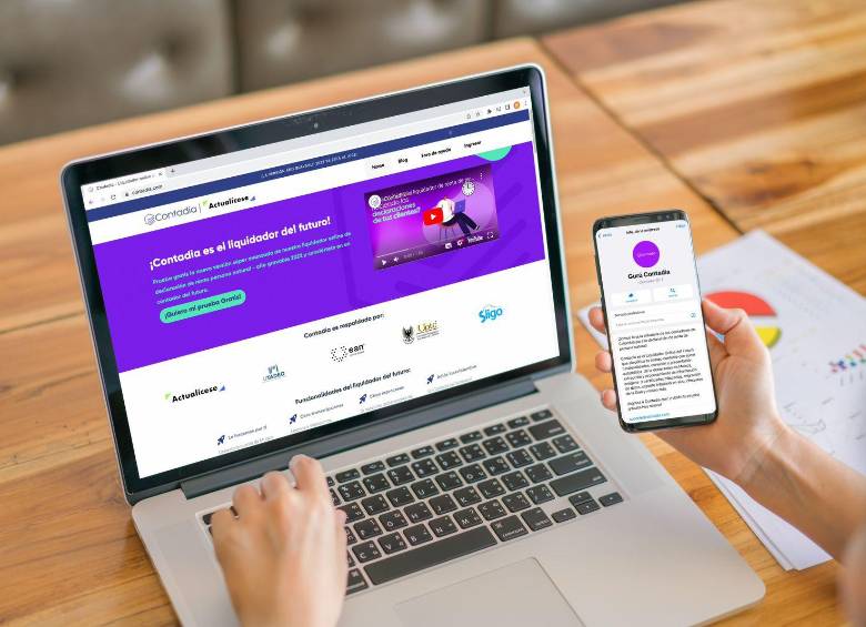 Contadia.com ofrece capacitaciones gratuitas, masterclasses, cursos y consultorías tributarias para que los usuarios estén al día en temas fiscales. Además, garantiza respaldo legal de hasta tres años por cada declaración realizada, un diferencial importante frente a otras plataformas. FOTO: Cortesía