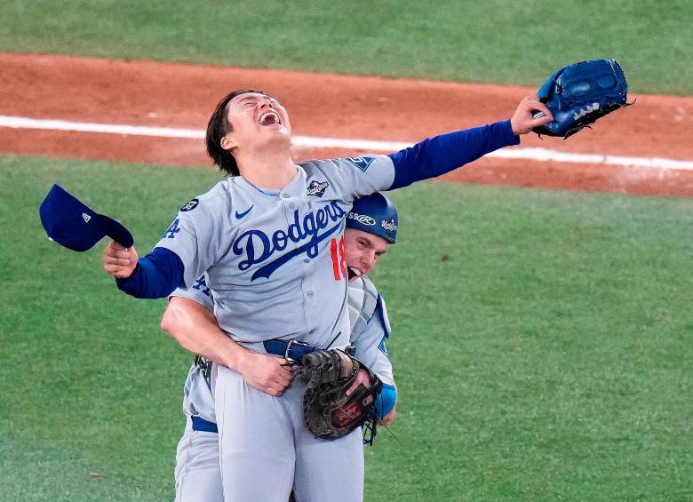 El lanzador japonés Yoshinobu Yamamoto fue elegido como el mejor jugador de la Serie Mundial del 2025. Foto: tomada del x de @MLB