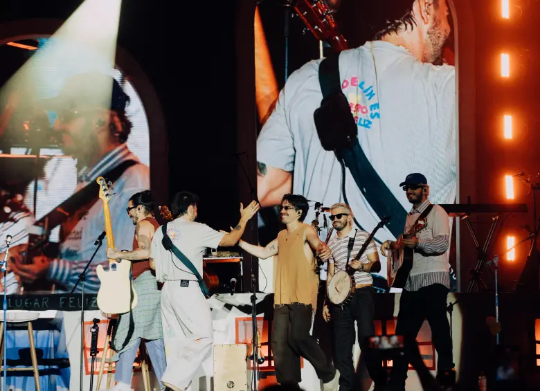 Morat: uno de los más esperados y quienes generaron en el público una ruidosa algarabía con su aparición en el escenario. Foto Cortesía Alejandro Anaya