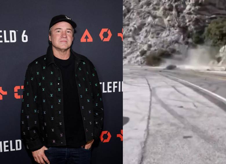 El Ferrari rojo que conducía Vince Zampella quedó destruido tras el choque ocurrido en una autopista del valle de San Gabriel, al este de Los Ángeles. FOTOS: AFP y captura de video