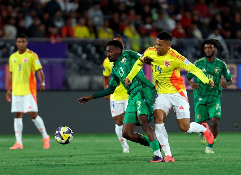 Acciones del debut de Colombia ante Arabia Saudita en el Mundial de Chile. FOTO Getty 