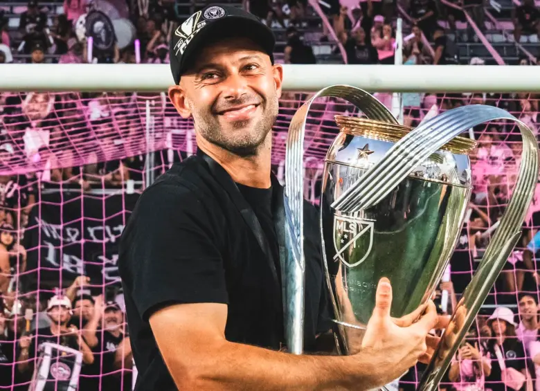 El exfutbolista argentino Javier Mascherano orientó al Inter Miami para ganar su primer título en la MLS. Foto: tomada del x de @InterMiami