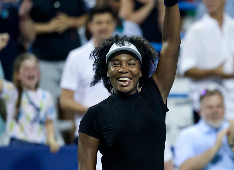 Venus Williams, de 45 años, regresó a las canchas después de . FOTO: TOMADA DEL X DE @USOpen