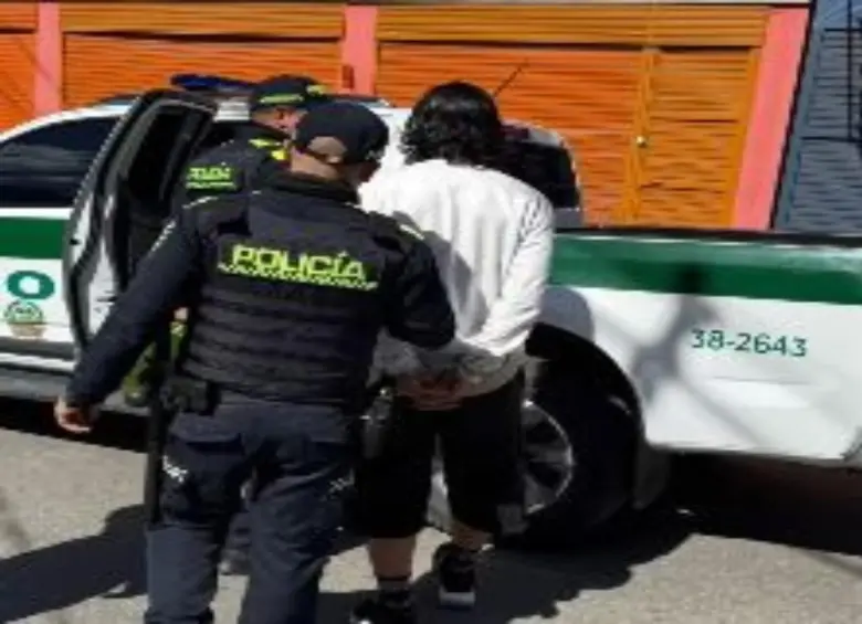 Uno de los detenidos por las autoridades de El Retiro por al parecer acosado sexualmente a una ciclista. Foto: imagen tomada de redes.