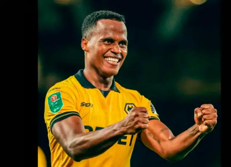 El chocoano Jhon Arias, de 28 años, llegó al fútbol de Inglaterra a mediados de 2025, después de hacer un buen Mundial de Clubes con el Fluminense brasileño. Foto: @Wolverhampton 