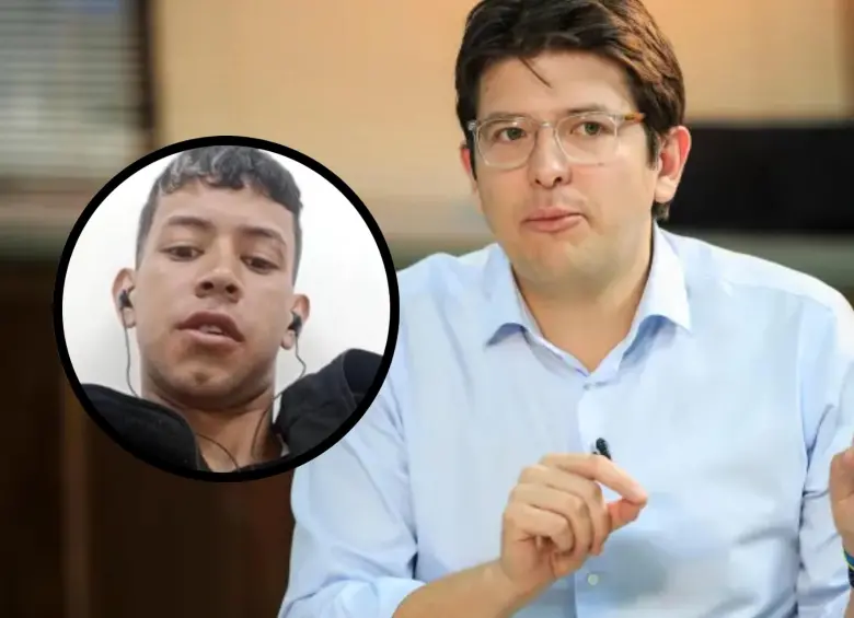 Jhorman David Mora Silva, conocido con el alias de El Caleño, se convirtió en el octavo judicializado por el magnicidio del precandidato Miguel Uribe Turbay. FOTO: Camilo Suárez y Fiscalía General de la Nación Jhorman David Mora Silva, conocido con el alias de El Caleño, se convirtió en el octavo judicializado por el magnicidio del precandidato Miguel Uribe Turbay. FOTO: Camilo Suárez y Fiscalía General de la Nación