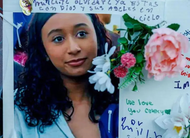 Un homenaje a Celeste en Los Ángeles. FOTO: Getty