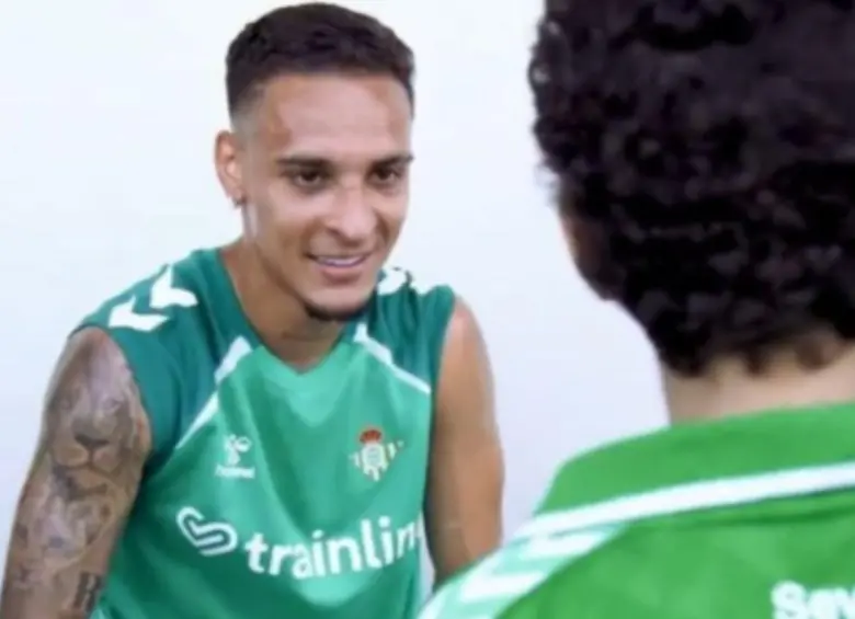 El niño dijo que quería ser como el jugador de Brasil, Anthony. FOTO: Redes sociales Real Betis @realbetisfundacion