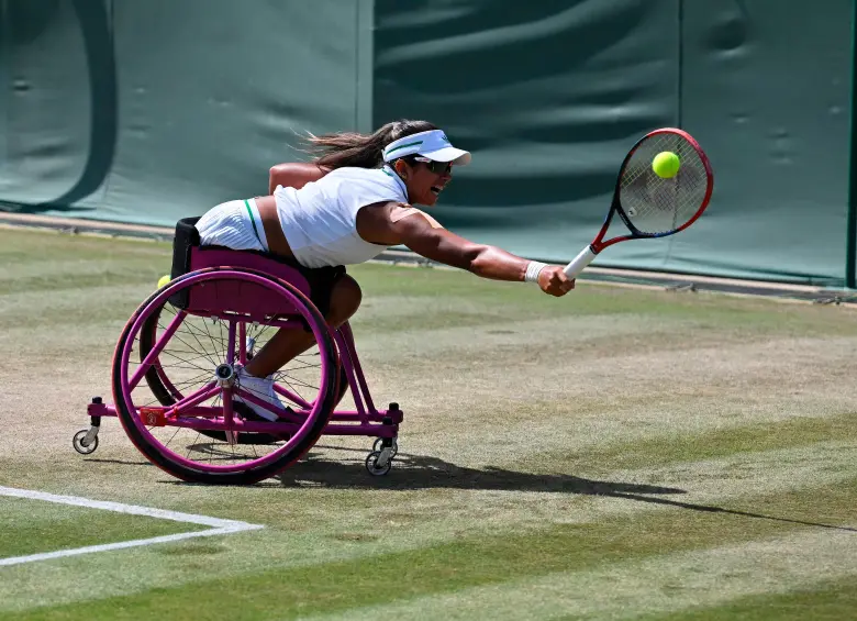 Ángelica Bernal, una de las mejores tenista del mundo en silla de ruedas. FOTO: GETTY
