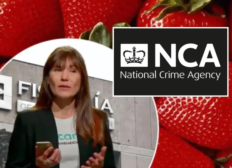 Zulma Guzmán Castro, una empresaria que tuvo una relación sentimental con el padre de una de las víctimas. FOTO: Captura video de redes sociales, Fiscalía y Agencia Nacional del Crimen (NCA)