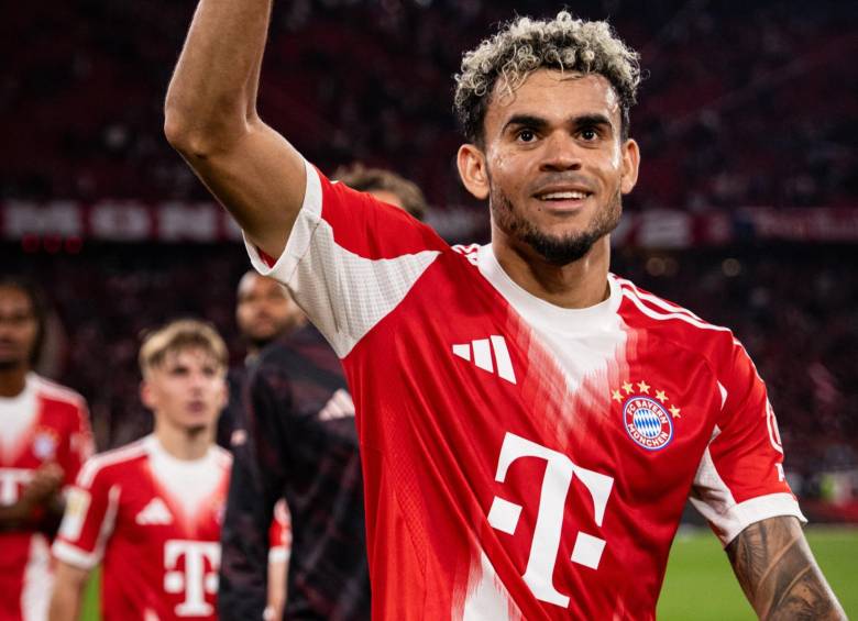 Luis Díaz en un partido con Bayern Múnich. Suma 7 partidos, 4 goles y 2 asistencias en lo que lleva de temporada. FOTO: Redes sociales @FCBayern