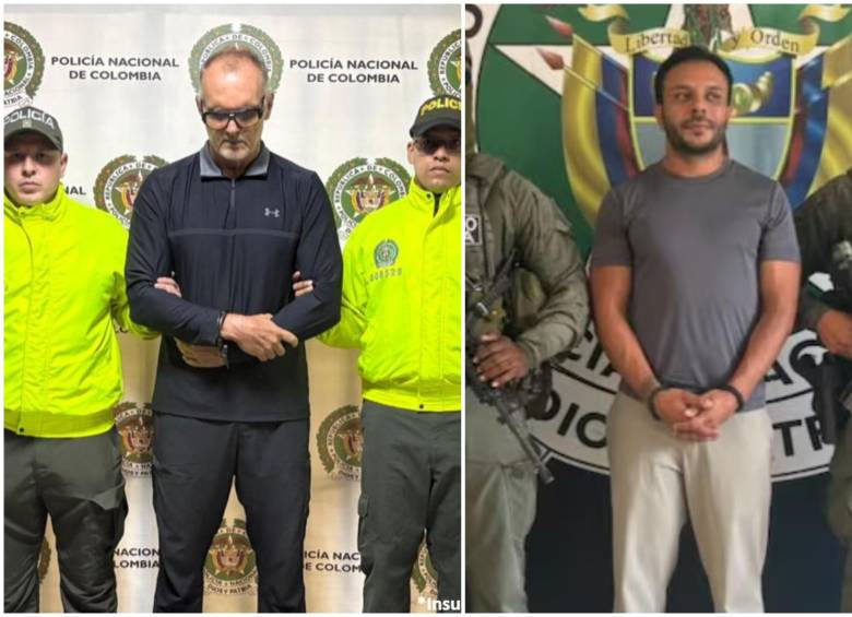 Los detenidos fueron identificados como Ronny Haleber y Ulrich Van Dinter. FOTO: Fiscalía General de la Nación