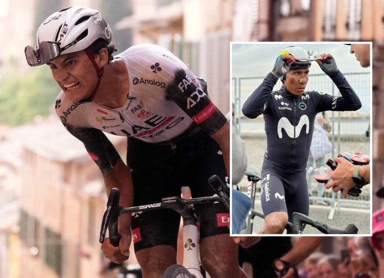 El mexicano Isaac Del Toro es líder del Giro de Italia. FOTO: Tomadas de X @Movistar_Team y @giroditalia