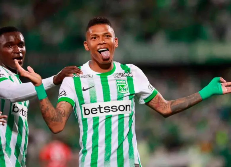 Billy Arce nacido en Esmeraldas, Ecuador, se luce con Atlético Nacional tanto en la Liga como en la Copa Libertadores. FOTO MANUEL SALDARRIAGA