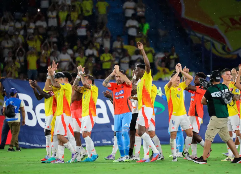 Colombia logró su clasificación en casa, en el estadio Metropolitano de Barranquilla. FOTO: Colprensa