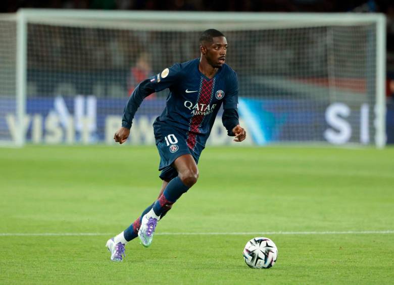 El volante francés Ousmane Dembélé fue la gran figura del PSG en el título de la Liga de Campeones de la Uefa. FOTO: GETTY