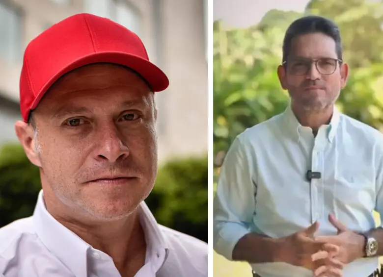 A la izquierda, Héctor Olimpo; a la derecha, Juan Guillermo Zuluaga. Foto: Colprensa/Redes Sociales. 